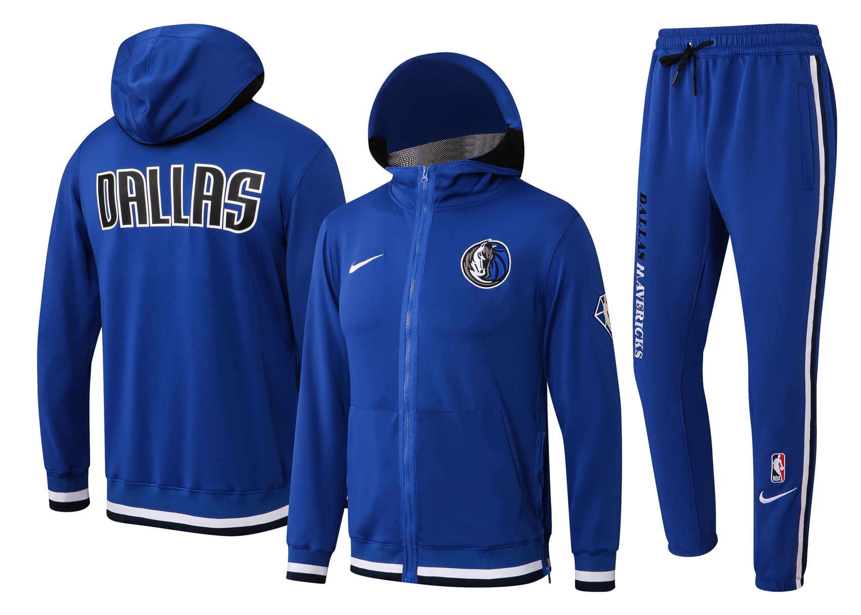Men Dallas Mavericks blue 2024 NBA Nike Training suit